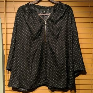 *FINAL SALE* Worthington plus size polkadot blouse